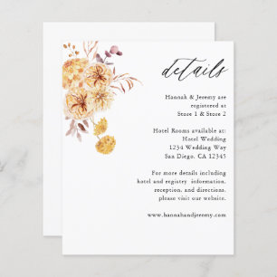 Papier Budget : Yellow Golden Floral Boho Détails