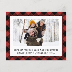 Papier Buffalo Budget Plaid Photo Rouge Black Holiday Car