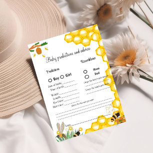 Papier Bumble Bee baby shower prédiction jeu bébé showe