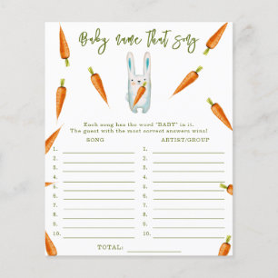 Papier Bunny - Jeu de devinette de chanson pour baby show
