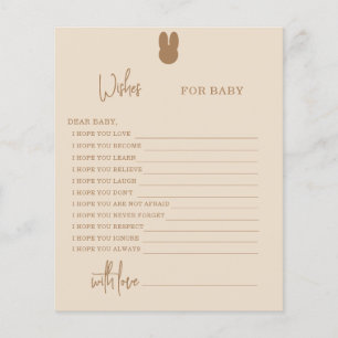 Papier Bunny Wives for baby card