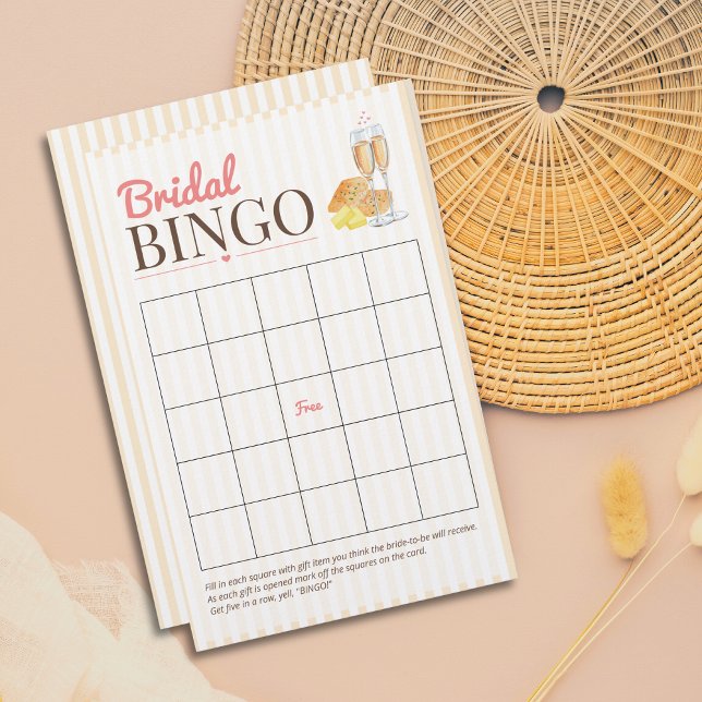 Papier Butter Together Bridal Shower BINGO Game  (Créateur téléchargé)
