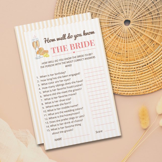 Papier Butter Together Bridal Shower Game  (Créateur téléchargé)
