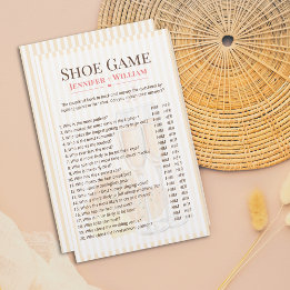 Papier Butter Together Bridal Shower Shoe Game 