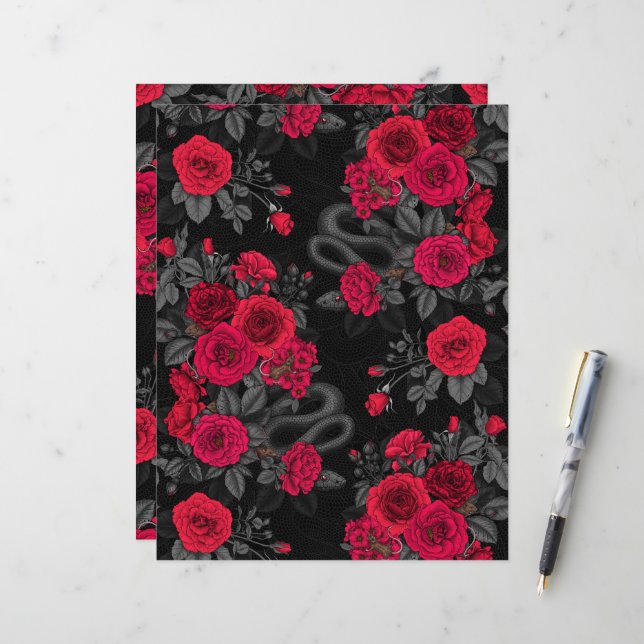 Papier Caché en rose (Devant/Arrière en situation)