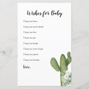 Papier Cactus Floral Taco 'bout Love Wives for Baby Card