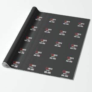 Papier Cadeau 00 jours sans blague de papa
