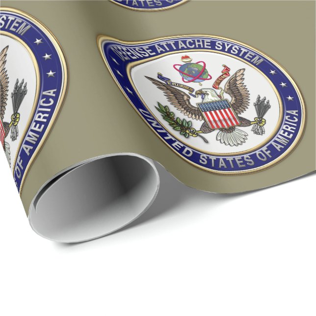 Papier Cadeau [100] Emblème du système DAS (Defense Attaché Syst (Coin rond)
