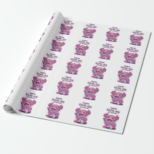 Papier Cadeau 100ème jour d'invitation à l'école
