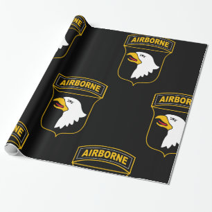 Papier Cadeau 101e division aéroportée Ancien combattant militai