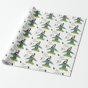 Papier Cadeau 10 seigneurs qui sautent