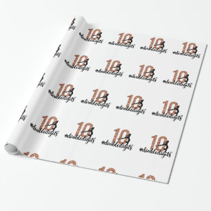 Papier Cadeau 10e anniversaire Cadeau double chiffres filles Gym