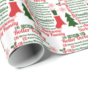 Papier Cadeau 12 jours de Noël de Derby de rouleau