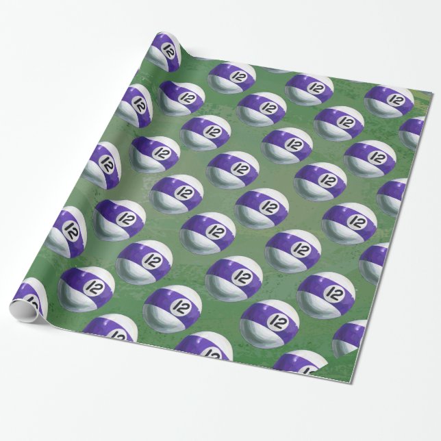 Papier Cadeau 12 Motif de balle (Déroulé)