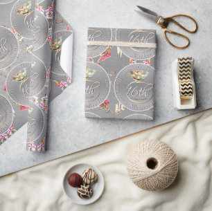 Papier Cadeau 16e anniversaire du Mariage de cire