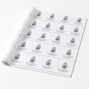 Papier Cadeau 16ème anniversaire Gâteau-Personnalisé par lavande