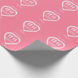 Papier Cadeau 17e anniversaire Mariage carnélien traditionnel