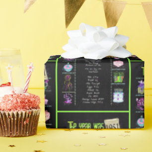 Papier Cadeau 1951 Année d'anniversaire Trivia