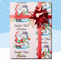 1er Noël Baby Girl's Name Santa Claus