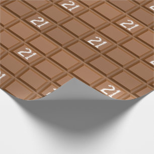 Papier Cadeau 21e anniversaire Chocolate Bar