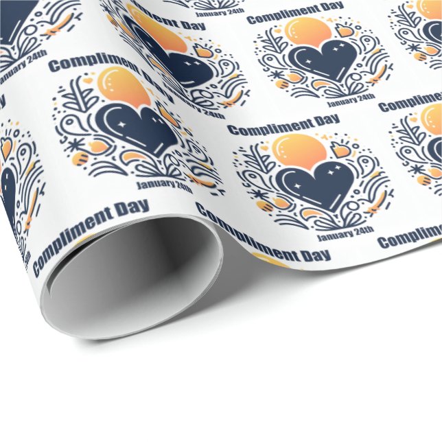 Papier Cadeau 24 janvier - Jour du respect (Coin rond)