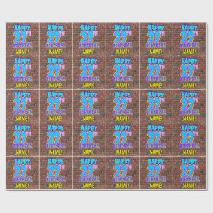 Papier Cadeau 27e anniversaire : Amusant, Graffiti urbain inspir