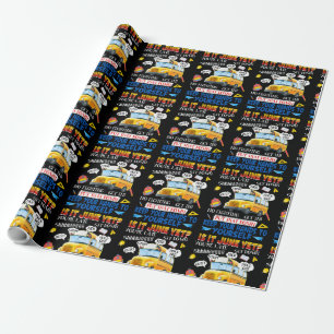 Papier Cadeau 29.It June Yet School Funny Bus Driver