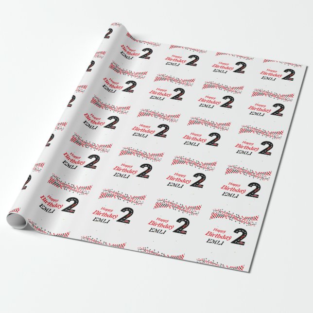 Papier Cadeau 2ème anniversaire (Déroulé)