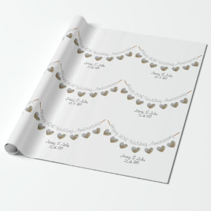 Papier Cadeau 30e anniversaire du mariage de perles