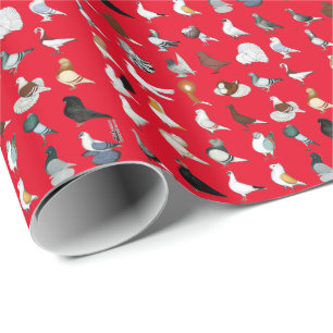 Papier Cadeau 36 races de pigeon