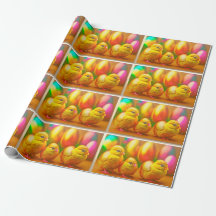 3 Gold Little Easter Chicks Collection