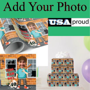 Papier Cadeau 40e Anniversaire masculin 🎁 Drôle drôle de mauvai