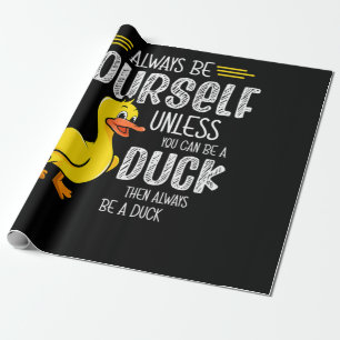 Papier Cadeau 45.Canard en caoutchouc pour les amateurs de canar