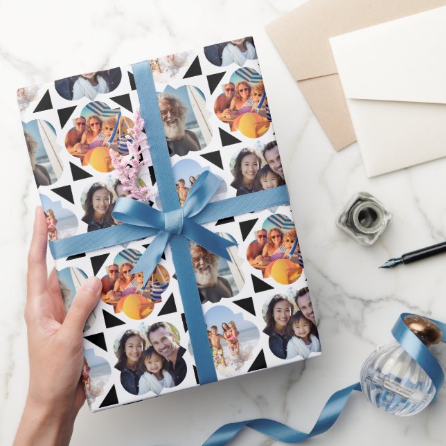 Papier Cadeau 4 Collage photo Anniversaire (Cadeaux)