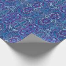 4 Paisley en bleu