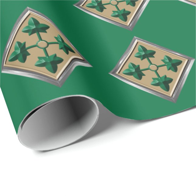 Papier Cadeau 4e division d'infanterie - Ferme et Loyale (Coin rond)
