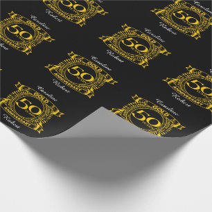 Papier Cadeau 50e anniversaire du Mariage d'or