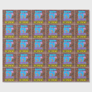 Papier Cadeau 59e anniversaire : Amusant, Graffiti urbain inspir