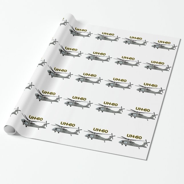 Papier Cadeau 60 Black Hawk (Déroulé)