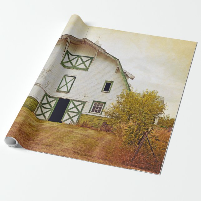Papier Cadeau 60lb Wrapping Papier Rouleau Sunset Grange Pays Ru (Déroulé)