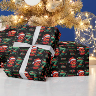 Papier Cadeau 67 Meme Six Seven Bruh Drôle de Noël 6 7