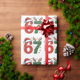 Papier Cadeau 67 Wrapping paper, funny Christmas meme