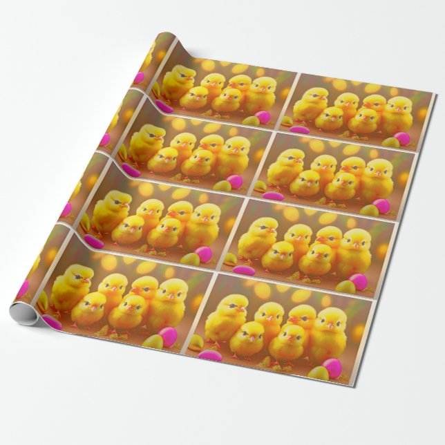 Papier Cadeau 6 Collection Petits chicots de Pâques (Déroulé)