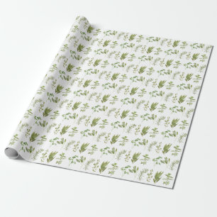 Papier Cadeau 6 HERBES FRAÎCHES Papier à envelopper