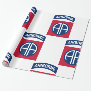 Papier Cadeau 82e division aéroportée Insignia Ancien combattant