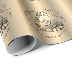Papier Cadeau 8e, 19e anniversaire de Mariage