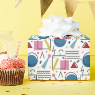 Papier Cadeau 90s Formes géométriques