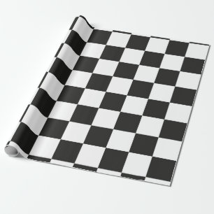 Papier Cadeau à damiers motif