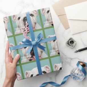Papier Cadeau À Doggie LOVE Père Noël Cadeau personnalisé