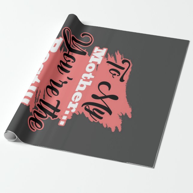 Papier Cadeau À ma mère, tu es la meilleure | Cadeaux Pour Mère (Déroulé)